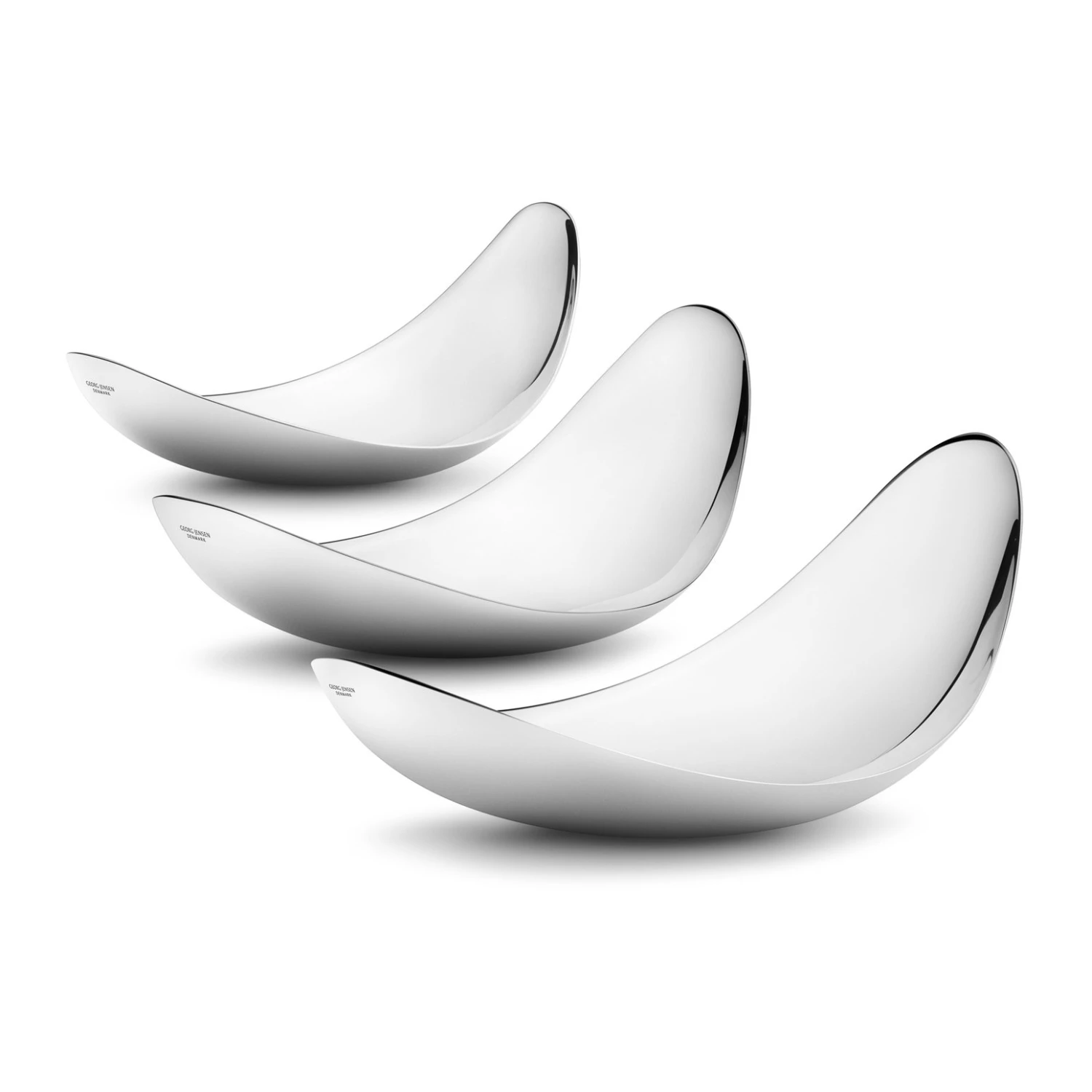 Georg Jensen Leaf Serveerschaal Set 3 Georg Jensen Leaf Serveerschaal Set