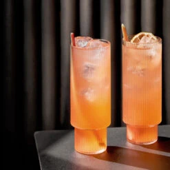 Ferm LIVING Ripple Long Drink Glas 4-pack -Beste Bestek Winkel 31545 01 05 20d42c3a81