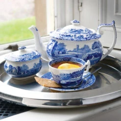 Spode Blue Italian Ontbijtkopje Met Schotel -Beste Bestek Winkel 37743 01 04 87deff9605