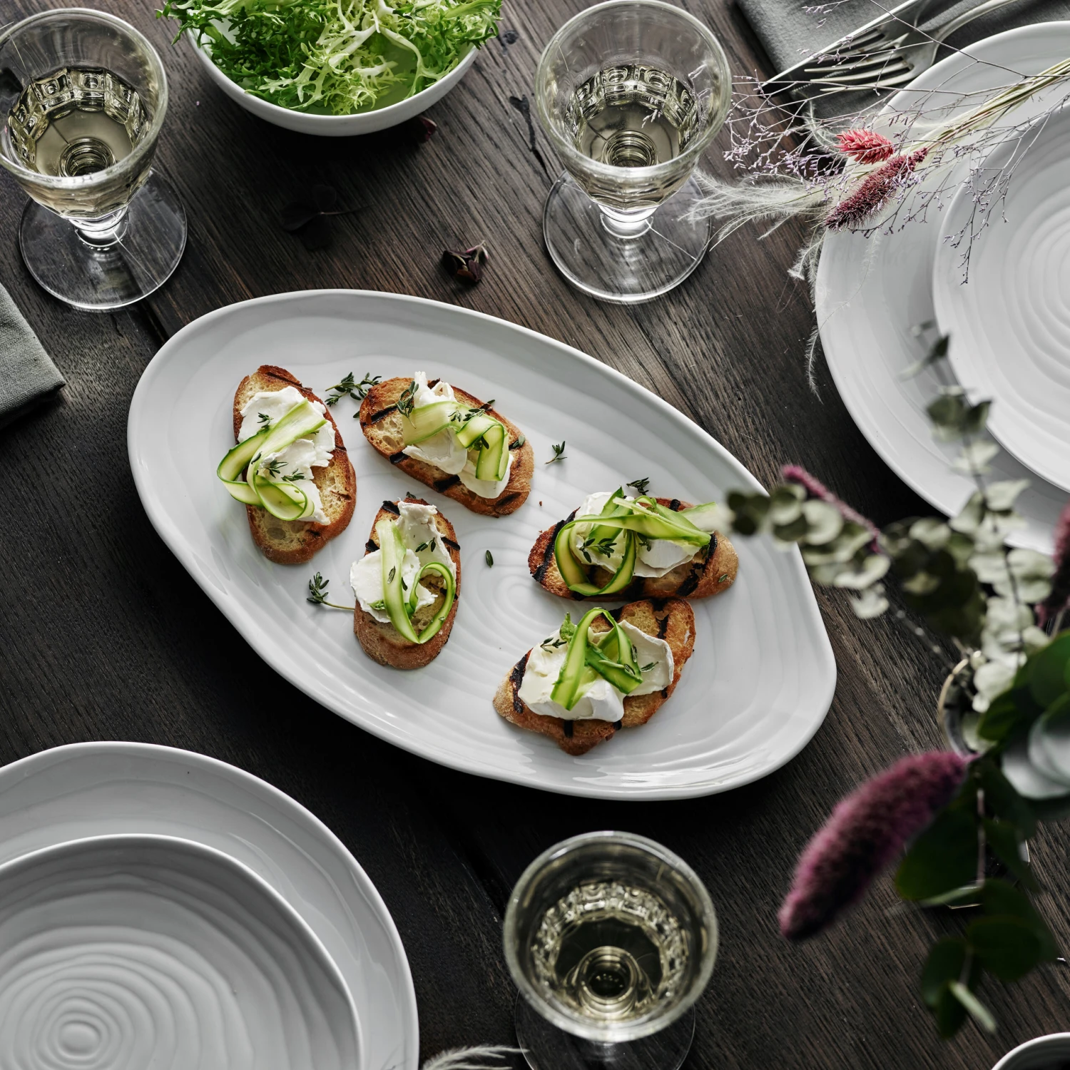 Pillivuyt Boulogne Bord Ovaal 26x36 Cm 4 Pillivuyt Boulogne Bord Ovaal 26x36 Cm - Afbeelding 2