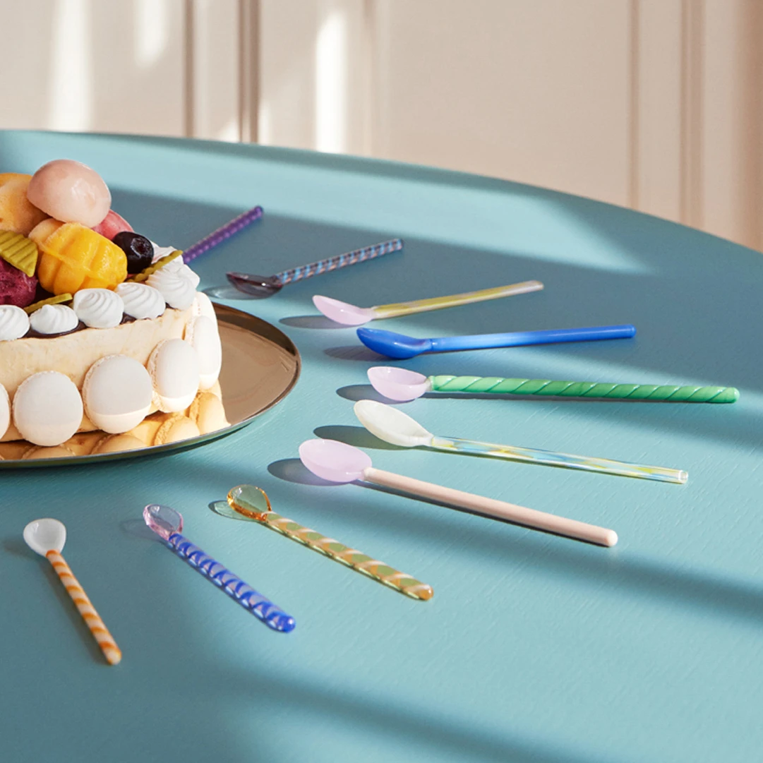 Hay Flat Glazen Lepel 2-pack 5 Hay Flat Glazen Lepel 2-pack - Afbeelding 3