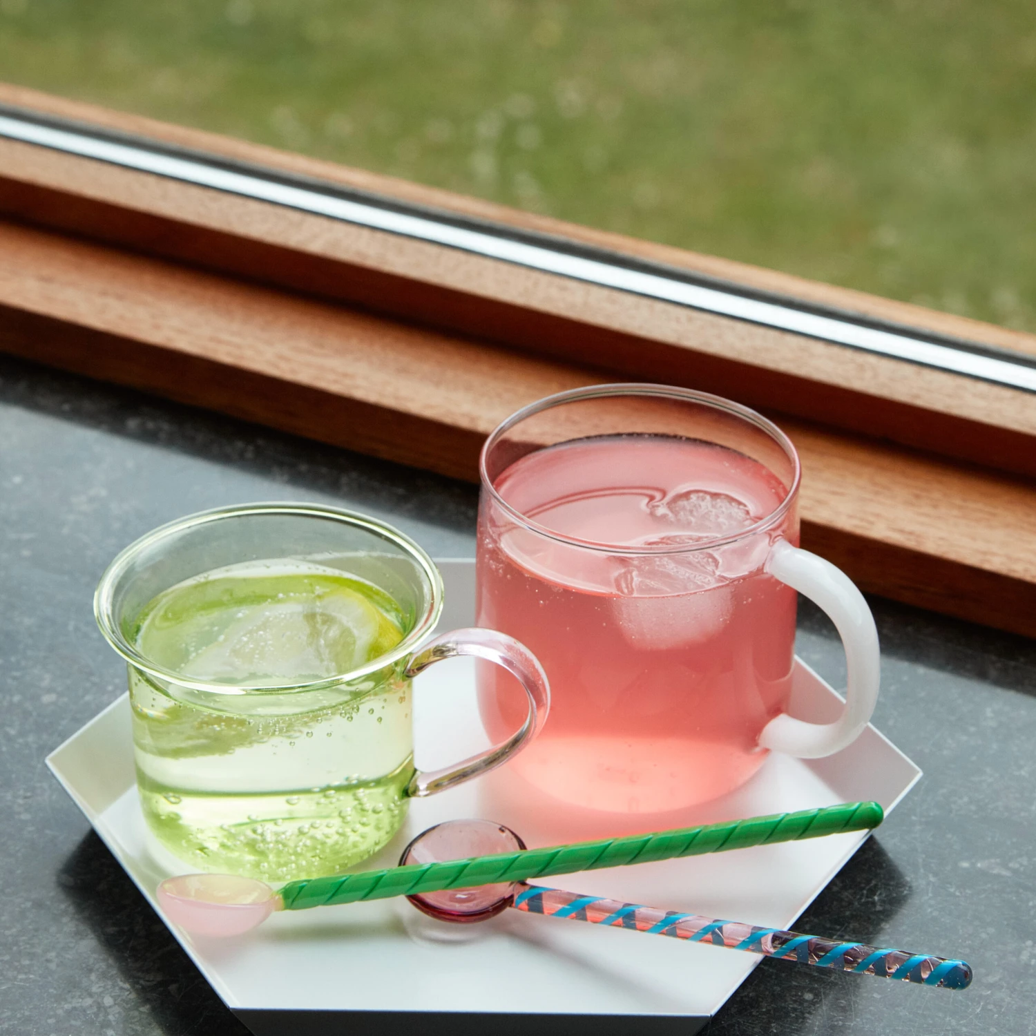 Hay Round Glazen Lepel 2-pack 4 Hay Round Glazen Lepel 2-pack - Afbeelding 2