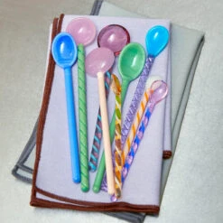 Hay Twist Glazen Lepel 2-pack -Beste Bestek Winkel 46902 01 05 c12da9fdd7