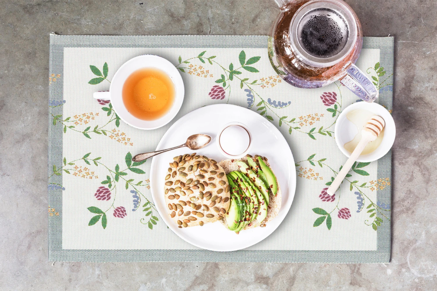 Summer Flowers Placemat 4 Summer Flowers Placemat - Afbeelding 2