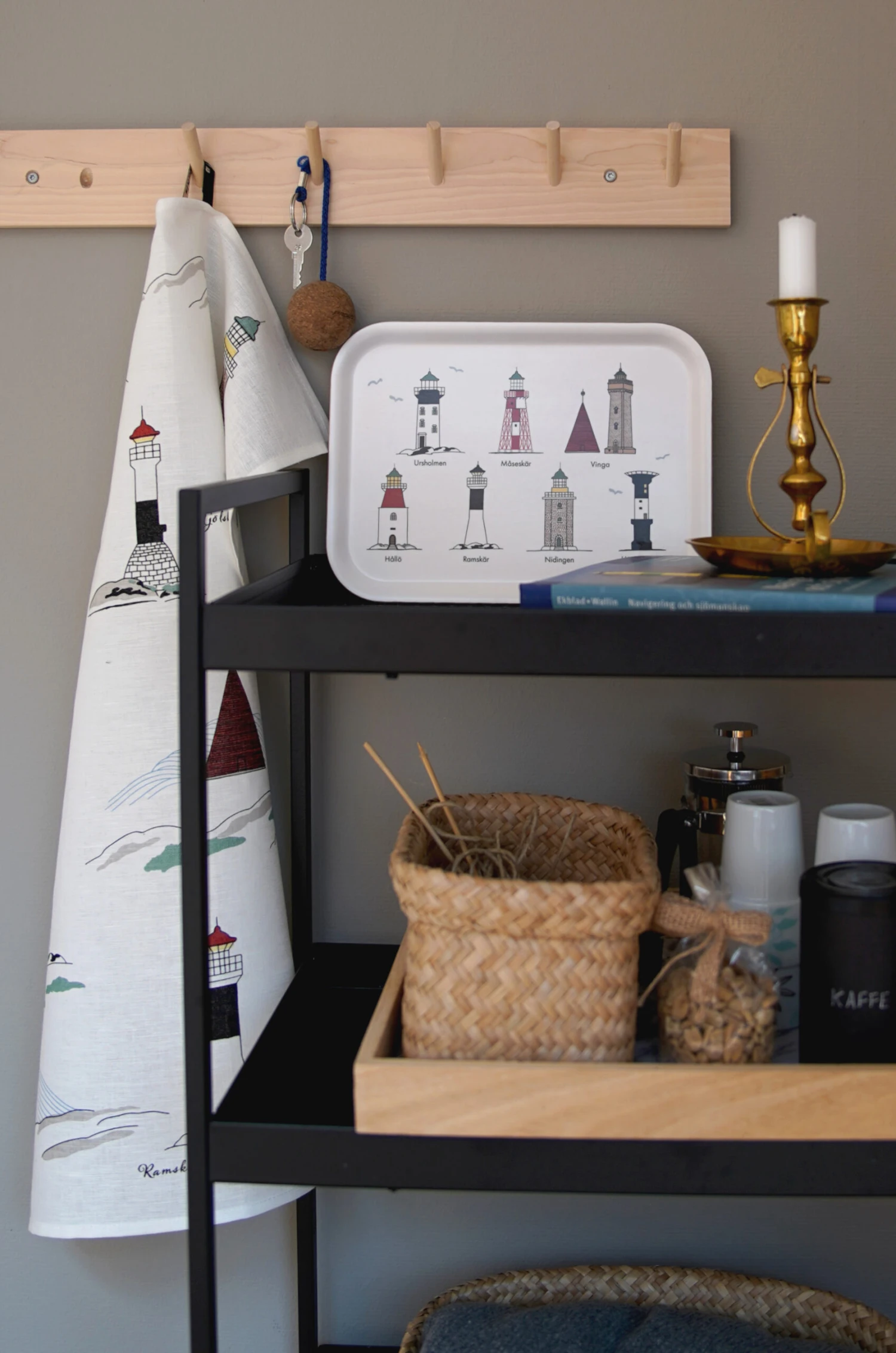 Zweedse Vuurtorens Dienblad 20x27 Cm 4 Zweedse Vuurtorens Dienblad 20x27 Cm - Afbeelding 2